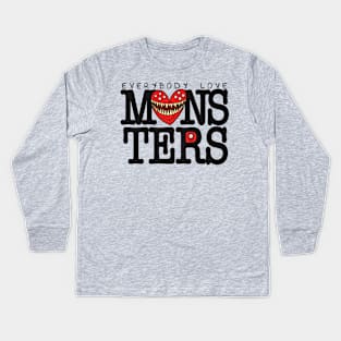 Everybody love monsters Kids Long Sleeve T-Shirt